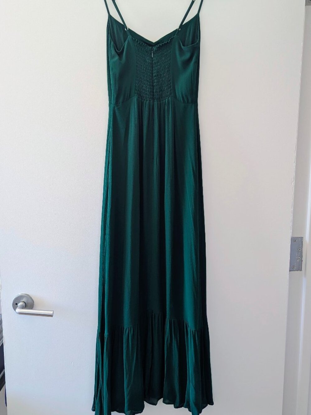 Reformation Emersyn Dress, Emerald, Size 0, NWT - Picture 7 of 8